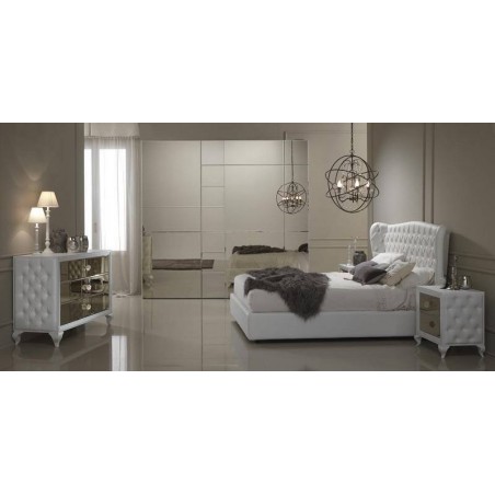 Спальня белая с зеркальными фасадами - Новинка 2015 года!