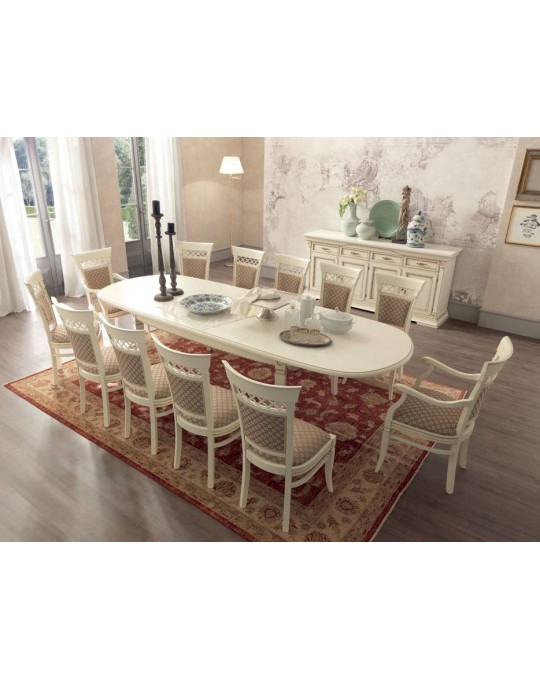 PRAMA гостиная PALAZO DUCALE laccato  СТОЛ овальный 210 см