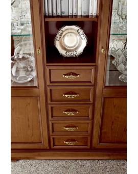 PRAMA гостиная PALAZO DUCALE ciliegio ВИТРИНА с ящиками