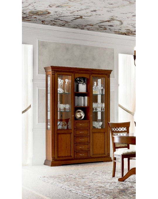 PRAMA гостиная PALAZO DUCALE ciliegio ВИТРИНА с ящиками