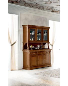 PRAMA гостиная PALAZZO DUCALE ciliegio ВЕРХНИЙ МОДУЛЬ от 3-дверной витрины