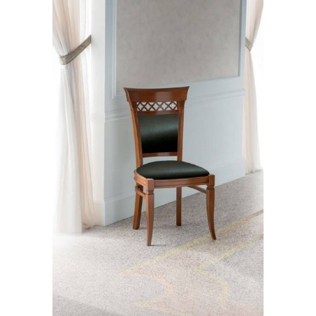 PRAMA гостиная PALAZZO DUCALE ciliegio Стул  (обивка-экокожа)