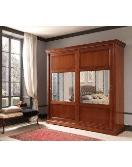 PRAMA  спальня PALAZO DUCALE ciliegio ШКАФ-КУПЕ mini с декоративными стеклами