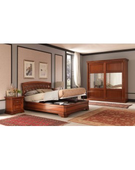 PRAMA  спальня PALAZZO DUCALE ciliegio ШКАФ-КУПЕ maxi с декоративными стеклами