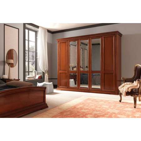PRAMA  спальня PALAZZO DUCALE ciliegio ШКАФ 5-дверный без зеркал