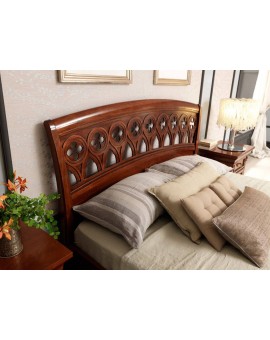 PRAMA  спальня PALAZZO DUCALE ciliegio КРОВАТЬ с резным изголовьем и с изножьем 180 см