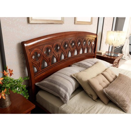PRAMA  спальня PALAZZO DUCALE ciliegio КРОВАТЬ с резным изголовьем и с изножьем 180 см