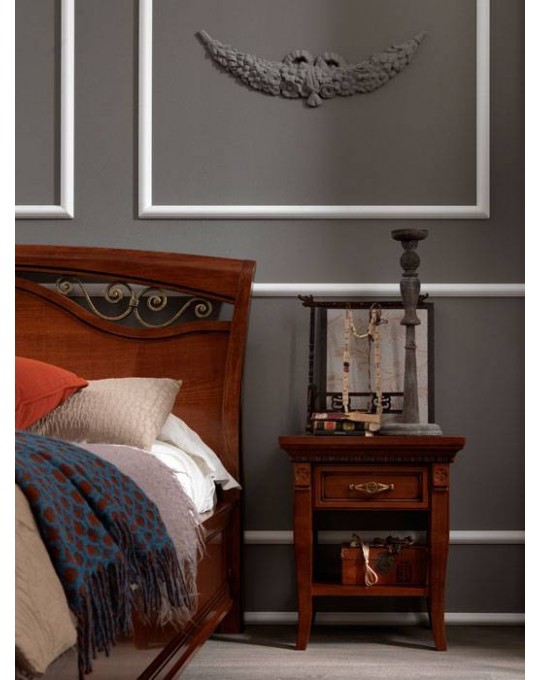 PRAMA  спальня PALAZZO DUCALE ciliegio ТУМБОЧКА с ящиком прикроватная