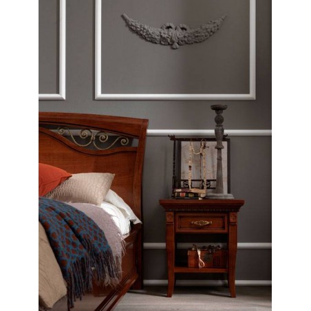 PRAMA  спальня PALAZZO DUCALE ciliegio ТУМБОЧКА с ящиком прикроватная