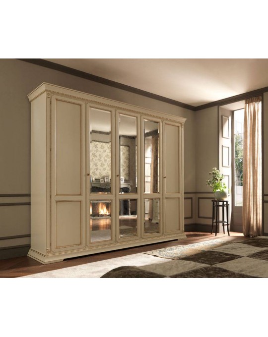 PRAMA  спальня PALAZZO DUCALE laccato  ШКАФ 5-дверный без зеркал