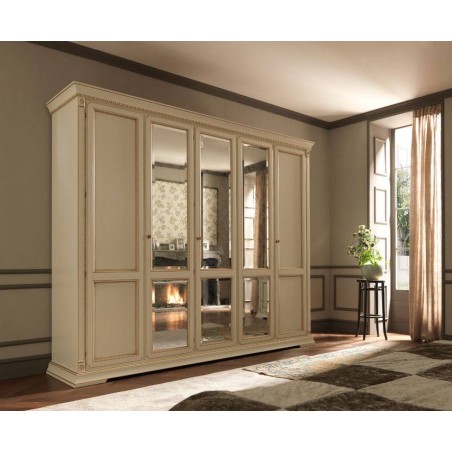 PRAMA  спальня PALAZZO DUCALE laccato  ШКАФ 5-дверный без зеркал