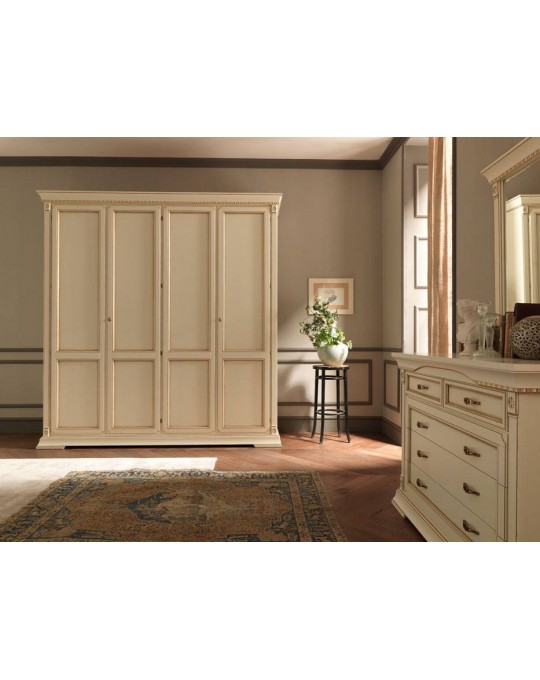 PRAMA  спальня PALAZZO DUCALE laccato  ШКАФ 4-дверный без зеркал