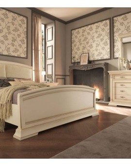 PRAMA  спальня PALAZZO DUCALE laccato КРОВАТЬ 160 см резным изголовьем и с изножьем