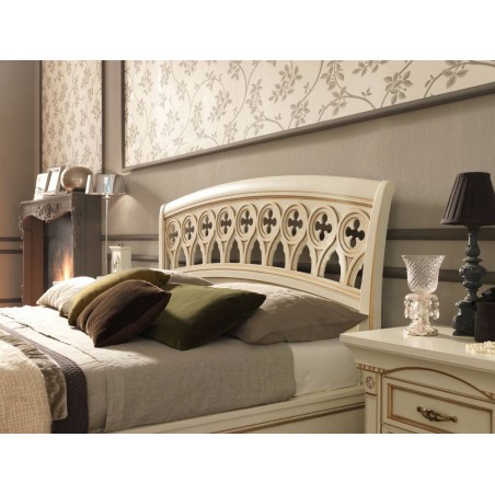 PRAMA  спальня PALAZZO DUCALE laccato КРОВАТЬ 180 см резным изголовьем и с изножьем