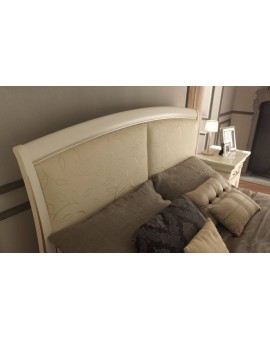 PRAMA  спальня PALAZZO DUCALE laccato КРОВАТЬ 140 см с кожаным изголовьем и с изножьем