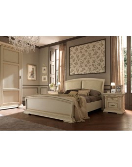 PRAMA  спальня PALAZZO DUCALE laccato КРОВАТЬ 180 см с кожаным изголовьем и с изножьем