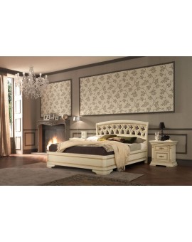 PRAMA  спальня PALAZZO DUCALE ciliegio КРОВАТЬ  180 см с резным изголовьем без изножья