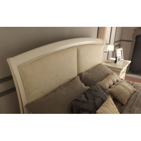 PRAMA  спальня PALAZZO DUCALE laccato КРОВАТЬ 180 см с кожаным изголовьем без изножья