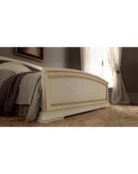 PRAMA  спальня PALAZZO DUCALE laccato КРОВАТЬ 140 см с ковкой и с изножьем