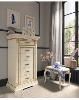 PRAMA  спальня PALAZO DUCALE laccato КОМОД высокий