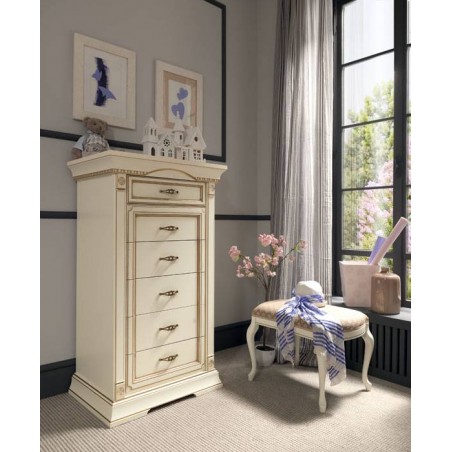 PRAMA  спальня PALAZO DUCALE laccato КОМОД высокий