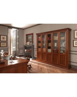 PRAMA кабинет PALAZO DUCALE ciliegio  БИБЛИОТЕКА 5-дверная