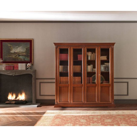 PRAMA кабинет PALAZO DUCALE ciliegio  БИБЛИОТЕКА 4-дверная