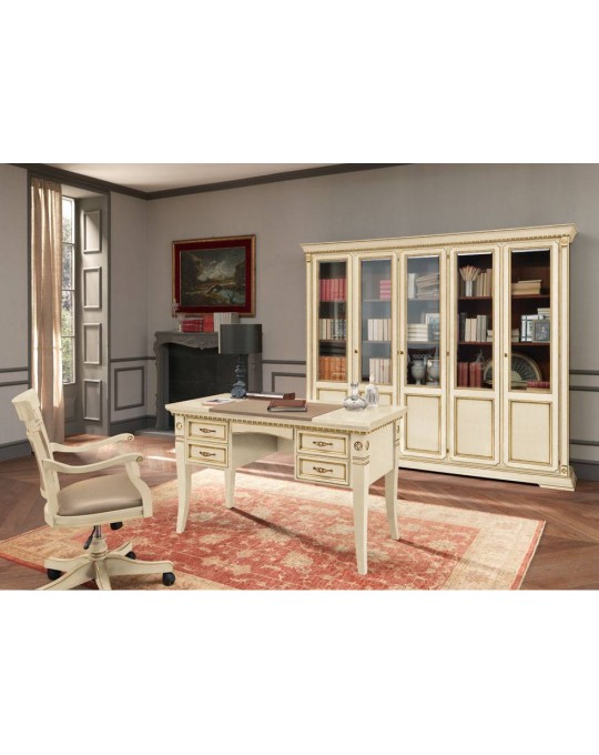 PRAMA кабинет PALAZO DUCALE laccato БИБЛИОТЕКА 5-дверная