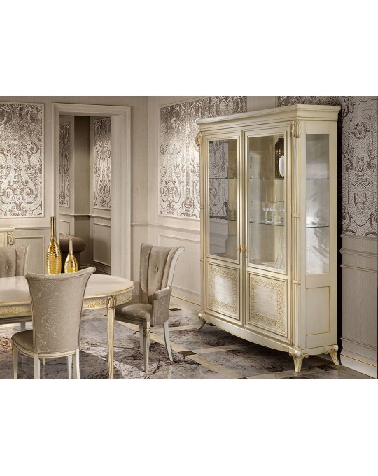 BRUNO PIOMBINI Гостиная VENEZIA ВИТРИНА 2-дверная