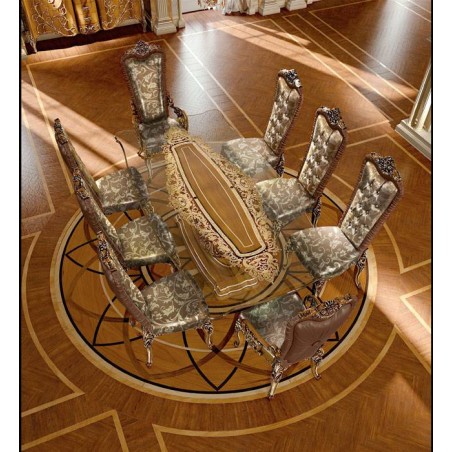 BAKOKKO Гостиная VITTORIA  СТОЛ овальный стекло