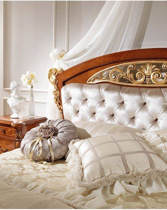 CASA+39 Спальня LA FENICE  КРОВАТЬ с мягким изголовьем