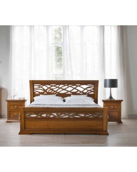 PRAMA спальня BOHEMIA  КРОВАТЬ с резным изножьем