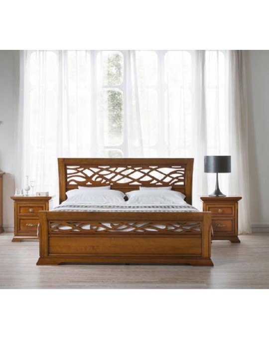 PRAMA спальня BOHEMIA  КРОВАТЬ с резным изножьем