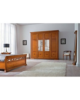 PRAMA спальня BOHEMIA  КРОВАТЬ с резным изножьем