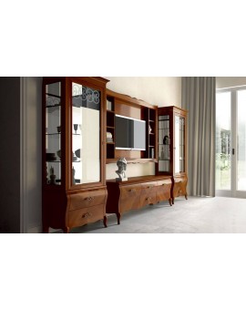 DALL'AGNESE гостиная SYMFONIA  ПАНЕЛЬ ТВ с полками