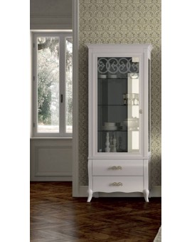 DALL'AGNESE гостиная SYMFONIA белая ВИТРИНА 1-дверная