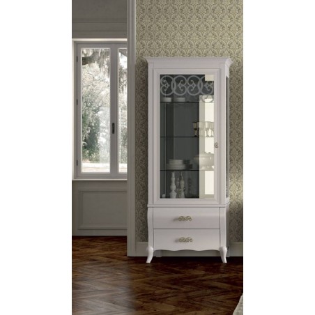 DALL'AGNESE гостиная SYMFONIA белая ВИТРИНА 1-дверная