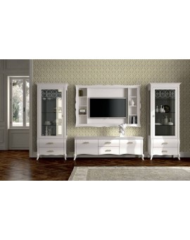 DALL'AGNESE гостиная SYMFONIA белая ВИТРИНА 1-дверная