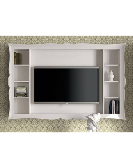 DALL'AGNESE гостиная SYMFONIA белая ПАНЕЛЬ ТВ подвесная с полками