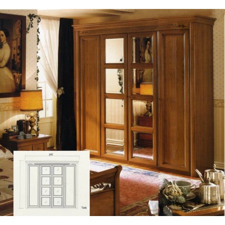 DALL'AGNESE спальня CHOPIN  ШКАФ 4-дверный