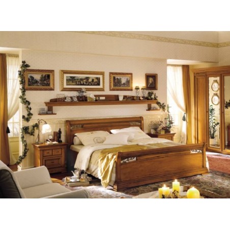 DALL'AGNESE спальня CHOPIN  КРОВАТЬ с металлическими вставками