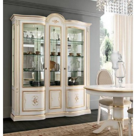 MARONESE  VIVALDI avorio  ВИТРИНА 3-дверная