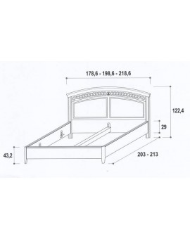 ANGELICA Кровать avorio (Villanova Mario)