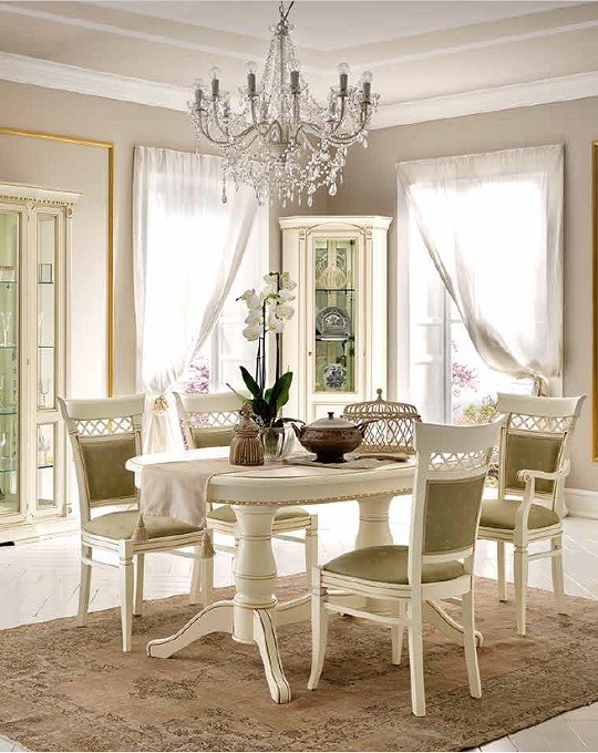 Стол овальный 160 см PALAZZO DUCALE laccato (Prama)